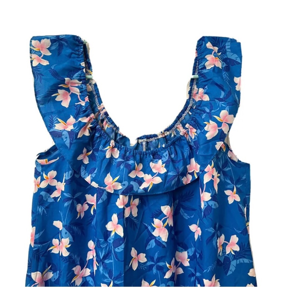 Vintage Hilo Hattie Womens Large Off-Shoulder Flounce Hawaiian Dress Made Hawaii - Picture 2 of 7
